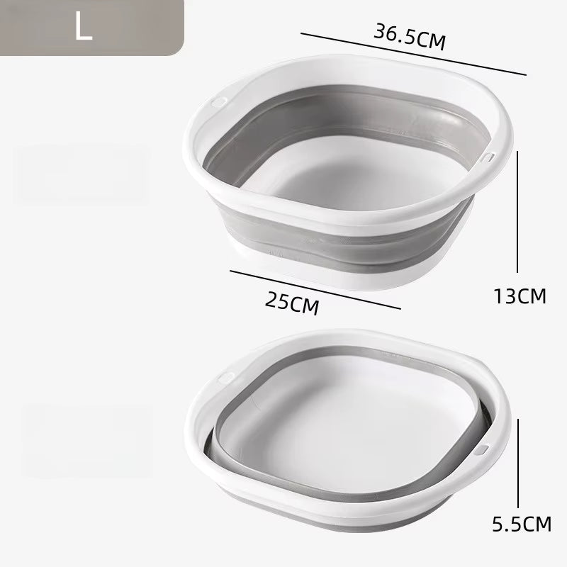Portable Folding Silicone Washbasin - The Ultimate Collapsible Sink for Camping, Travel, and Dorm Room Essentials