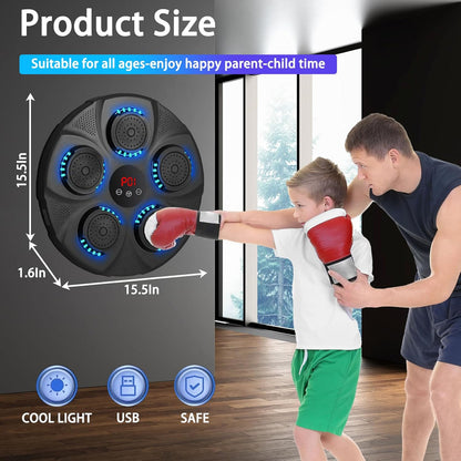 Revolutionary Smart Music Boxing Machine with Gloves – Your Ultimate Wall-Mounted Bluetooth Boxing Trainer for Home Workouts!