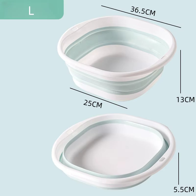 Portable Folding Silicone Washbasin - The Ultimate Collapsible Sink for Camping, Travel, and Dorm Room Essentials