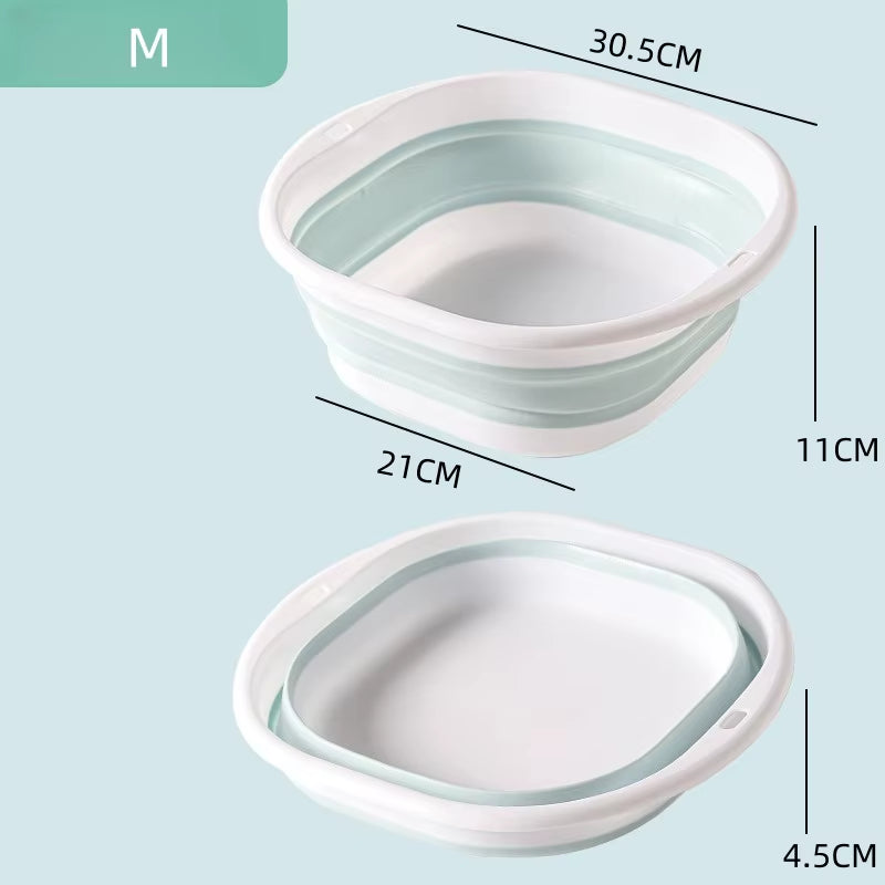 Portable Folding Silicone Washbasin - The Ultimate Collapsible Sink for Camping, Travel, and Dorm Room Essentials