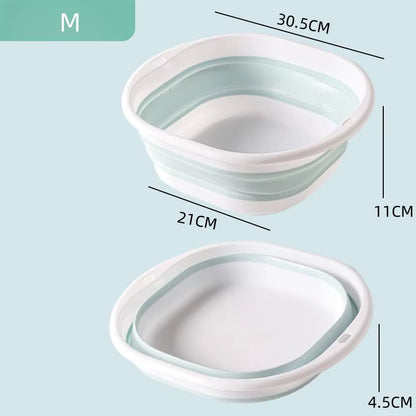 Portable Folding Silicone Washbasin - The Ultimate Collapsible Sink for Camping, Travel, and Dorm Room Essentials
