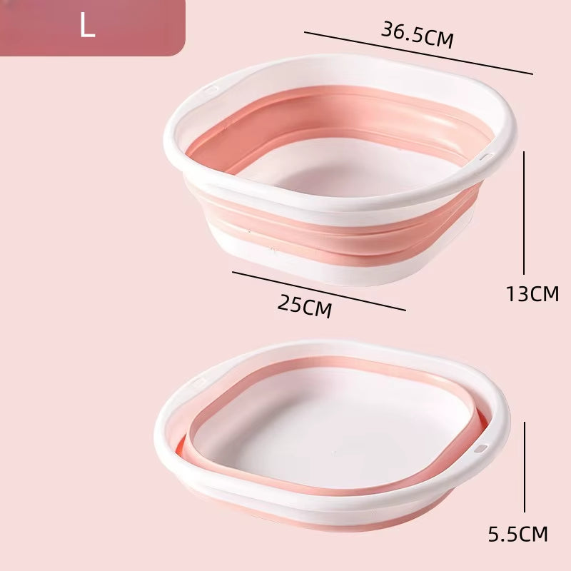 Portable Folding Silicone Washbasin - The Ultimate Collapsible Sink for Camping, Travel, and Dorm Room Essentials