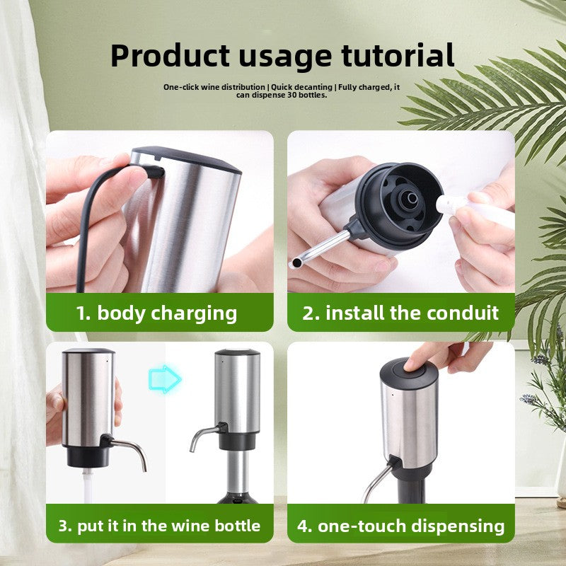 Pour Like a Pro — Automatic Electric Wine Dispenser That Elevates Every Glass