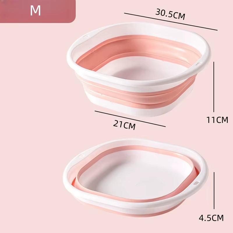 Portable Folding Silicone Washbasin - The Ultimate Collapsible Sink for Camping, Travel, and Dorm Room Essentials
