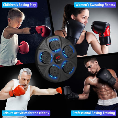Revolutionary Smart Music Boxing Machine with Gloves – Your Ultimate Wall-Mounted Bluetooth Boxing Trainer for Home Workouts!