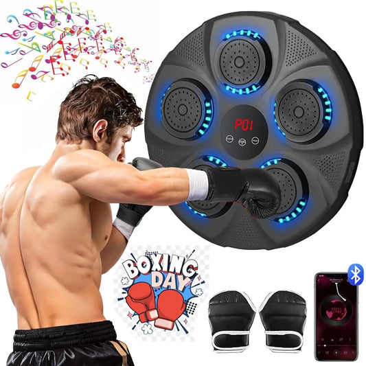 Revolutionary Smart Music Boxing Machine with Gloves – Your Ultimate Wall-Mounted Bluetooth Boxing Trainer for Home Workouts!