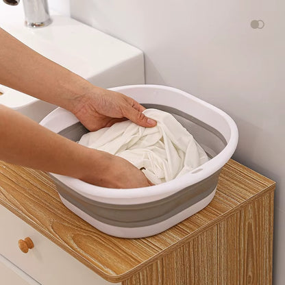 Portable Folding Silicone Washbasin - The Ultimate Collapsible Sink for Camping, Travel, and Dorm Room Essentials