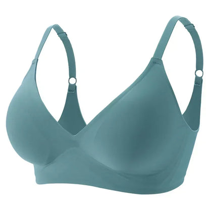 Experience Ultimate Comfort with Our Wireless Latex Jelly Seamless Bras - Removable Padded Bralette for Everyday Wear
