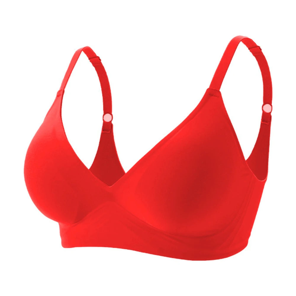 Experience Ultimate Comfort with Our Wireless Latex Jelly Seamless Bras - Removable Padded Bralette for Everyday Wear