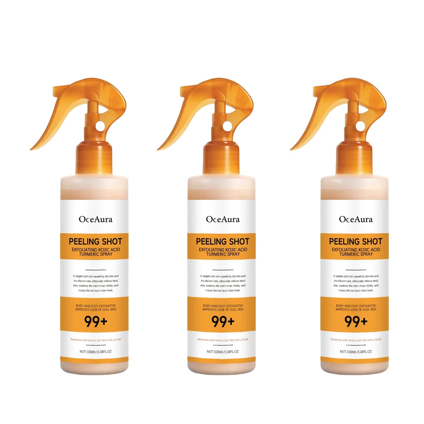 Revitalize Your Skin with Body Keratin Care Kojic Acid & Turmeric Exfoliating Spray - Nourishing & Hydrating Solution for All Skin Types!