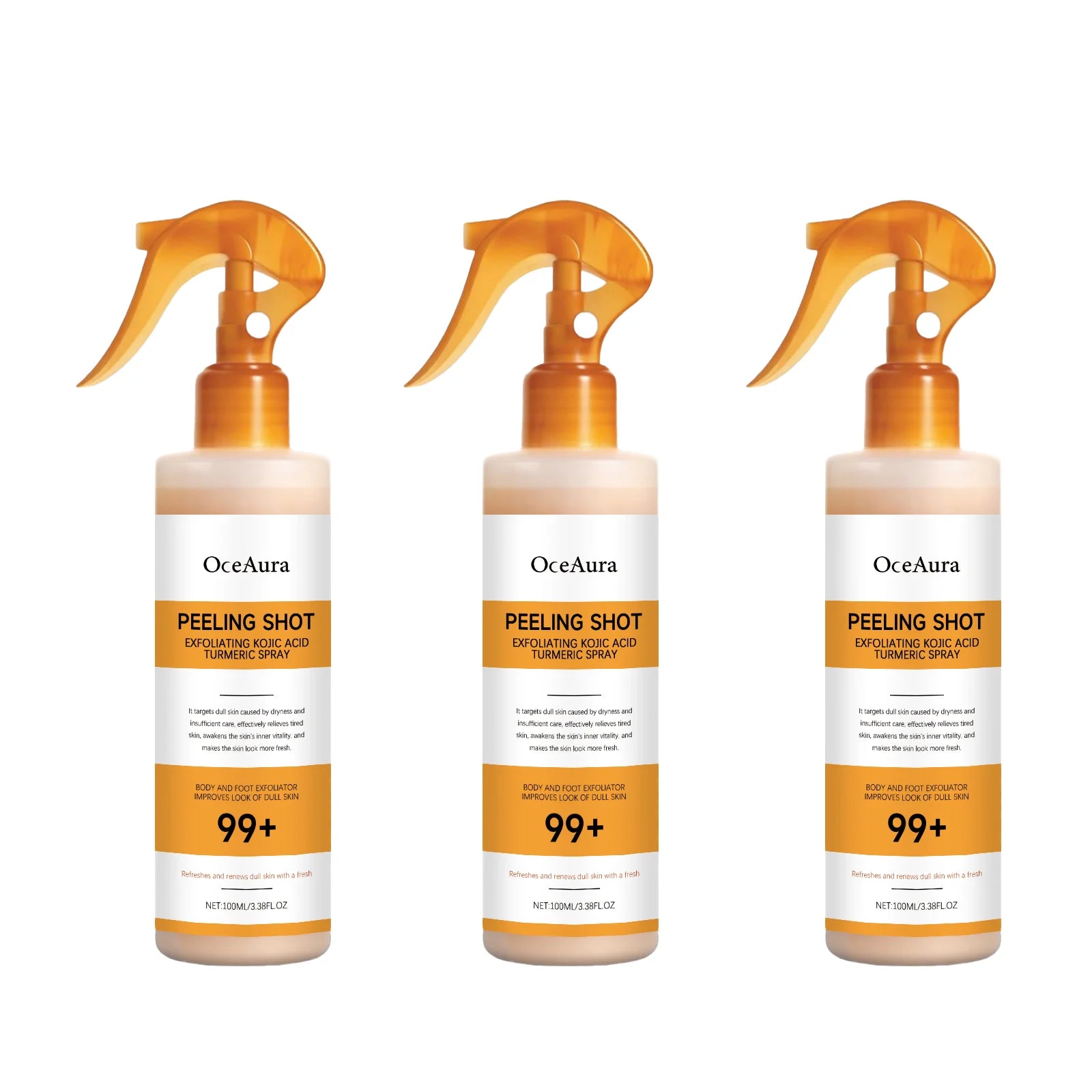 Revitalize Your Skin with Body Keratin Care Kojic Acid & Turmeric Exfoliating Spray - Nourishing & Hydrating Solution for All Skin Types!