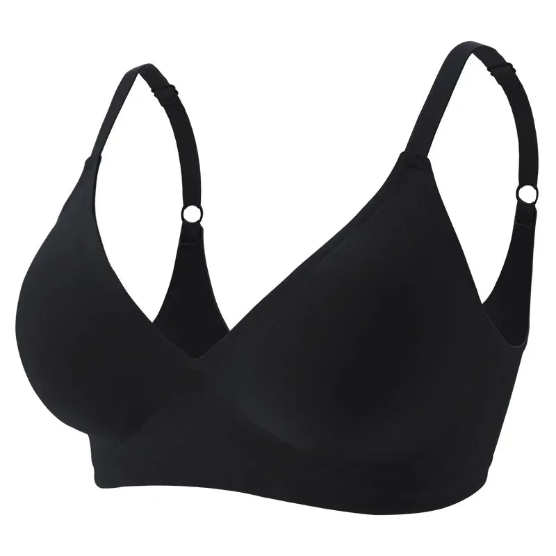 Experience Ultimate Comfort with Our Wireless Latex Jelly Seamless Bras - Removable Padded Bralette for Everyday Wear
