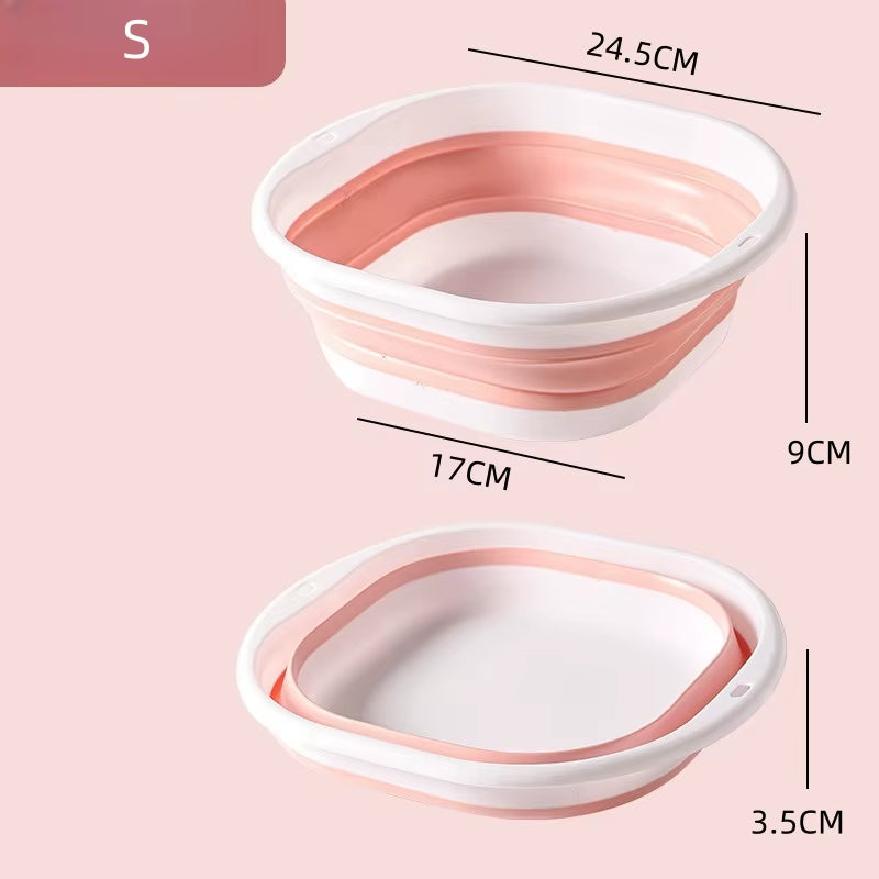 Portable Folding Silicone Washbasin - The Ultimate Collapsible Sink for Camping, Travel, and Dorm Room Essentials