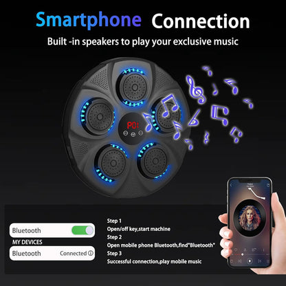 Revolutionary Smart Music Boxing Machine with Gloves – Your Ultimate Wall-Mounted Bluetooth Boxing Trainer for Home Workouts!